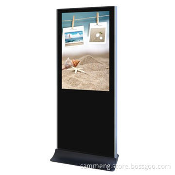 42-inch floor standing LCD USB video advertising player with easy operation and 1,920 x 1,080p